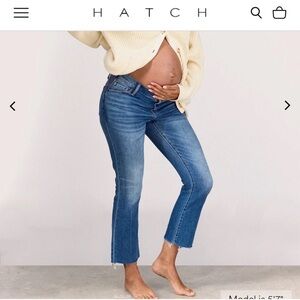 Hatch Maternity Crop Jeans